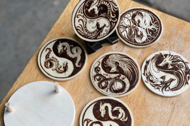 Dragon Ying Yang Coasters